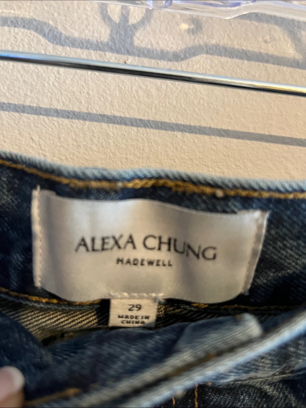 Alexa Chung for Madewell High-Rise Flare Jeans in Mid Blue Wash SZ 29 - Picture 4 of 11